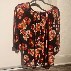 Madewell floral blouse